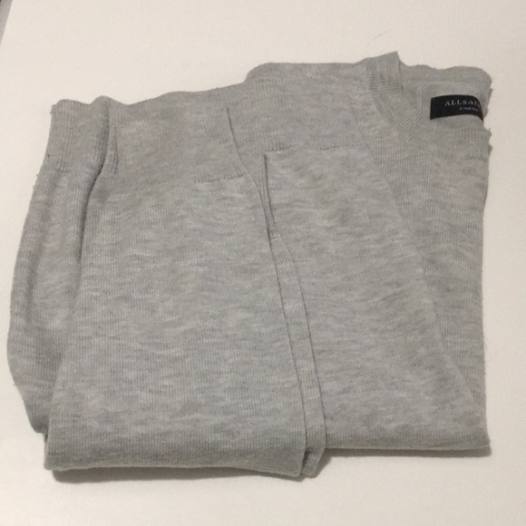 ALL Saints Wool Blend Pullover Unisex Crew Neck Oversized Size XS - Picture 13 of 13